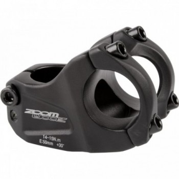 Ahead Zoom Downhill Handlebar Stem Black Matte Aluminum 31.8mm x 50mm 30° - 1