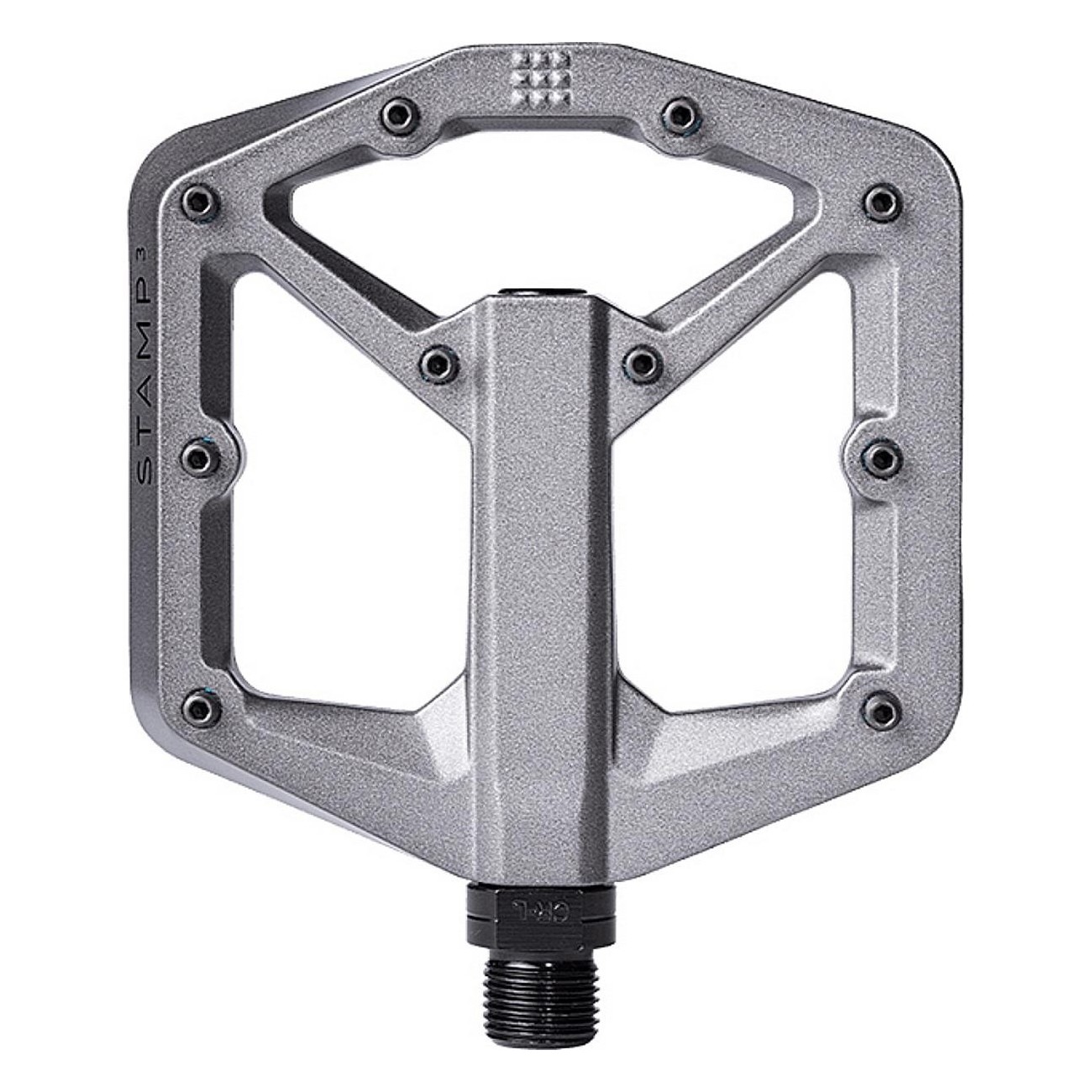 Crankbrothers Stamp 3 Flat Pedals Grey Small for Freeride, Enduro, Downhill - 1