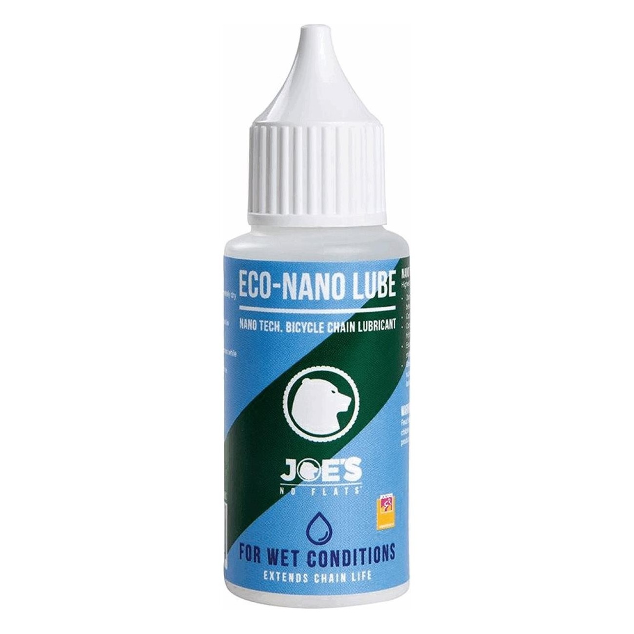 Lubricante Eco Nano Lube 30ml con PTFE para Cadena Wet, Resistente al Agua - 1