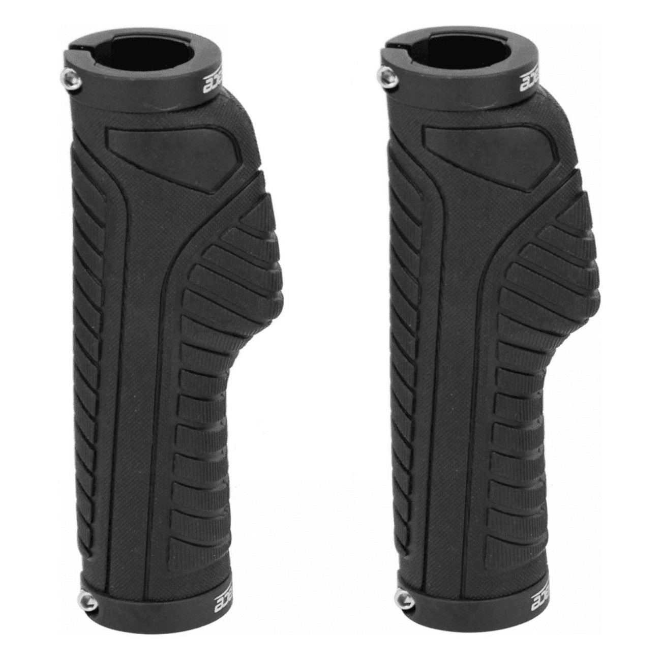 High-Quality Black Rubber Ergonomic Grips for Adults - 1