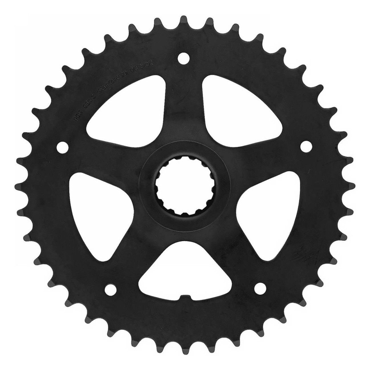 Bosch Gen 3 Black 40T Steel Chainring with Direct Mount - 1