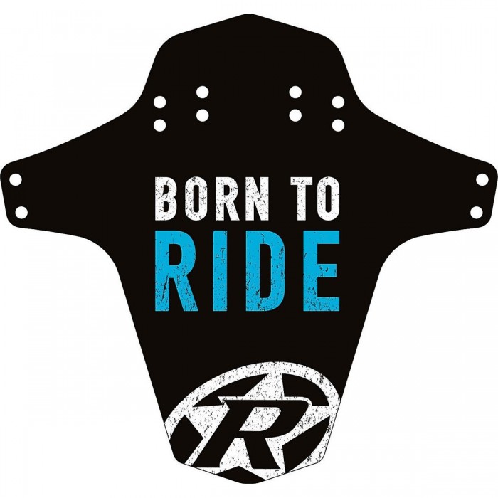 Garde-boue Reverse Born to Ride Noir/Bleu - Montage Avant et Arrière, Léger et Personnalisable pour Vélo - 1