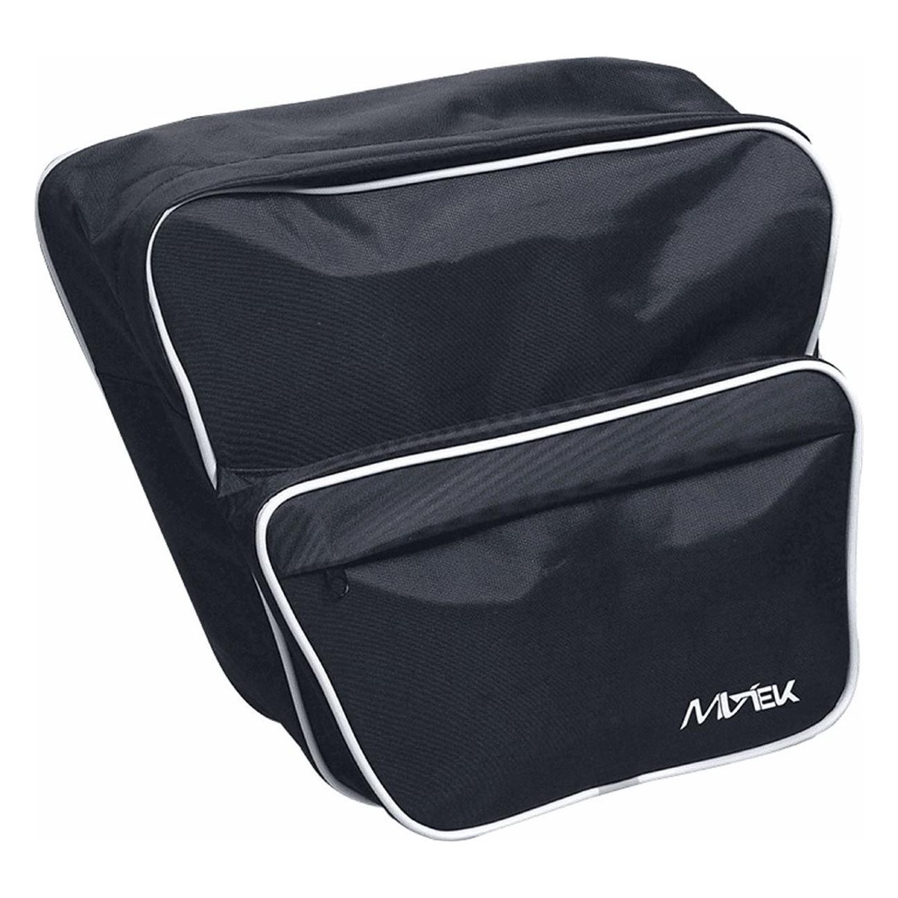 Bolsa Trasera MVTEK Strada 33 Negra con Doble Bolsa 26x30x13 cm para Bicicleta - 1