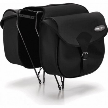 Bolsa Trasera BONINBIKE en Piel Sintética Negra 26x11x33 cm - 1