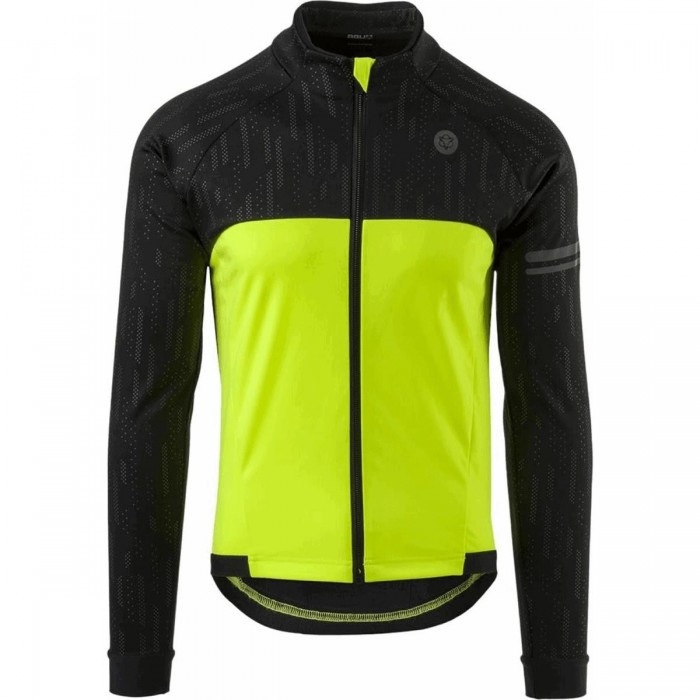 Men's Winter Sport Jacket Black/Yellow 2XL - Water-Resistant, Windproof, High Visibility - 1