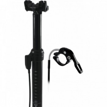 31.6mm Dropper Seatpost, 80mm Travel, 315mm Length, External Cables, Black - 1