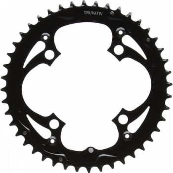 Couronne de chaîne VTT 44T 104 BCD en acier et aluminium noir mat pour 9 vitesses - 1