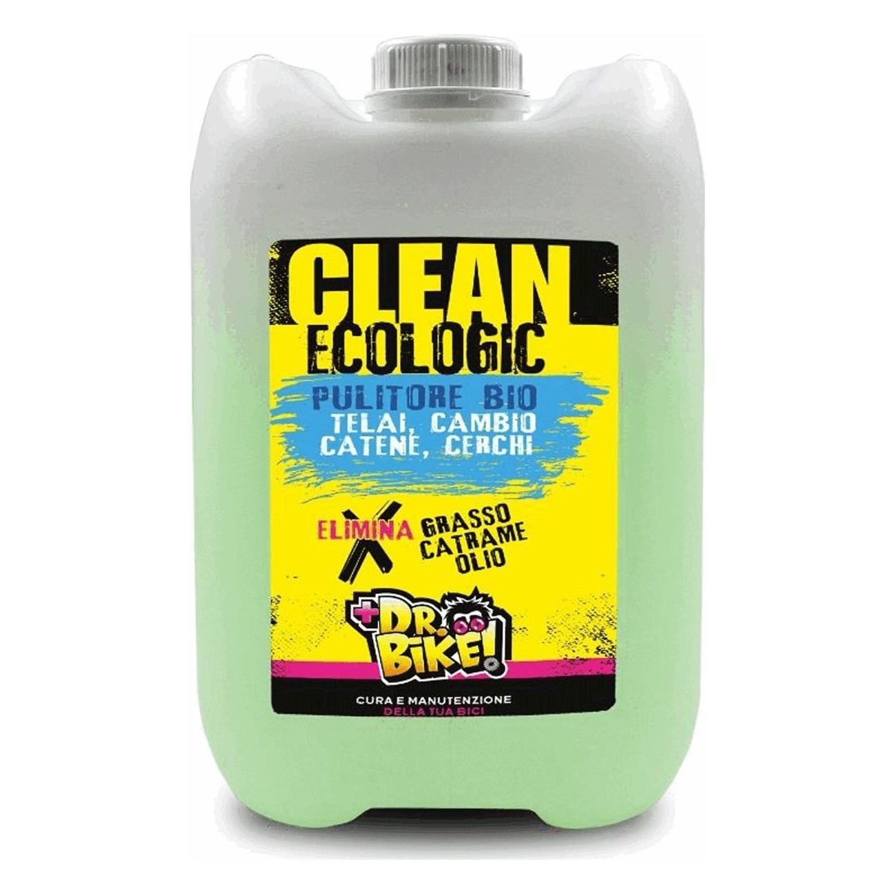 Pulitore Biodegradabile Dr.bike 10L per Grasso, Olio e Catrame - Ecologico e Efficace - 1 - Lubrificanti e olio - 8005586229717