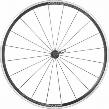 28' Aluminum Front Wheel for Clincher with Black Hub and Medium Profile Rim - 1