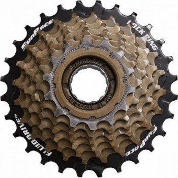 5-Speed Threaded Freewheel 14/28 Teeth Silver Steel 416g - SUNRACE - 1