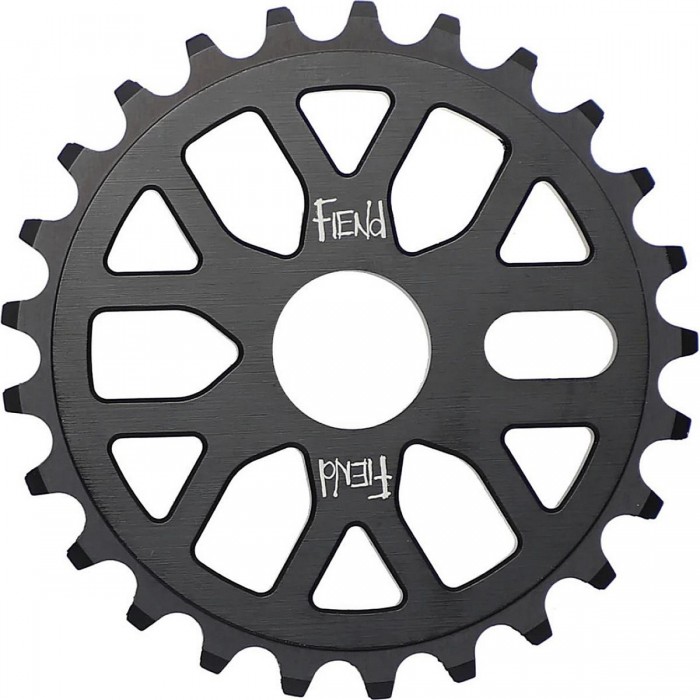 Fiend Omicron 25T Black CNC 6061 Aluminum Chainring with 22mm Adapter - 1