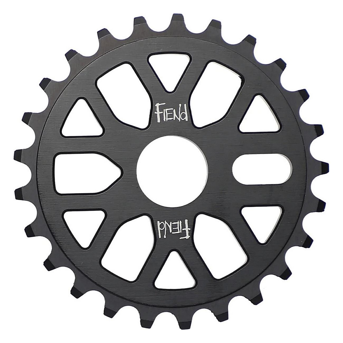 Fiend Omicron 25T Black CNC 6061 Aluminum Chainring with 22mm Adapter - 1