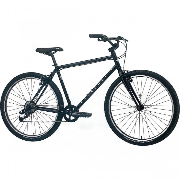 Fairdale Ridgemont S/M Black Bike - Steel 1020, V-Brakes, 8 Speeds - 1