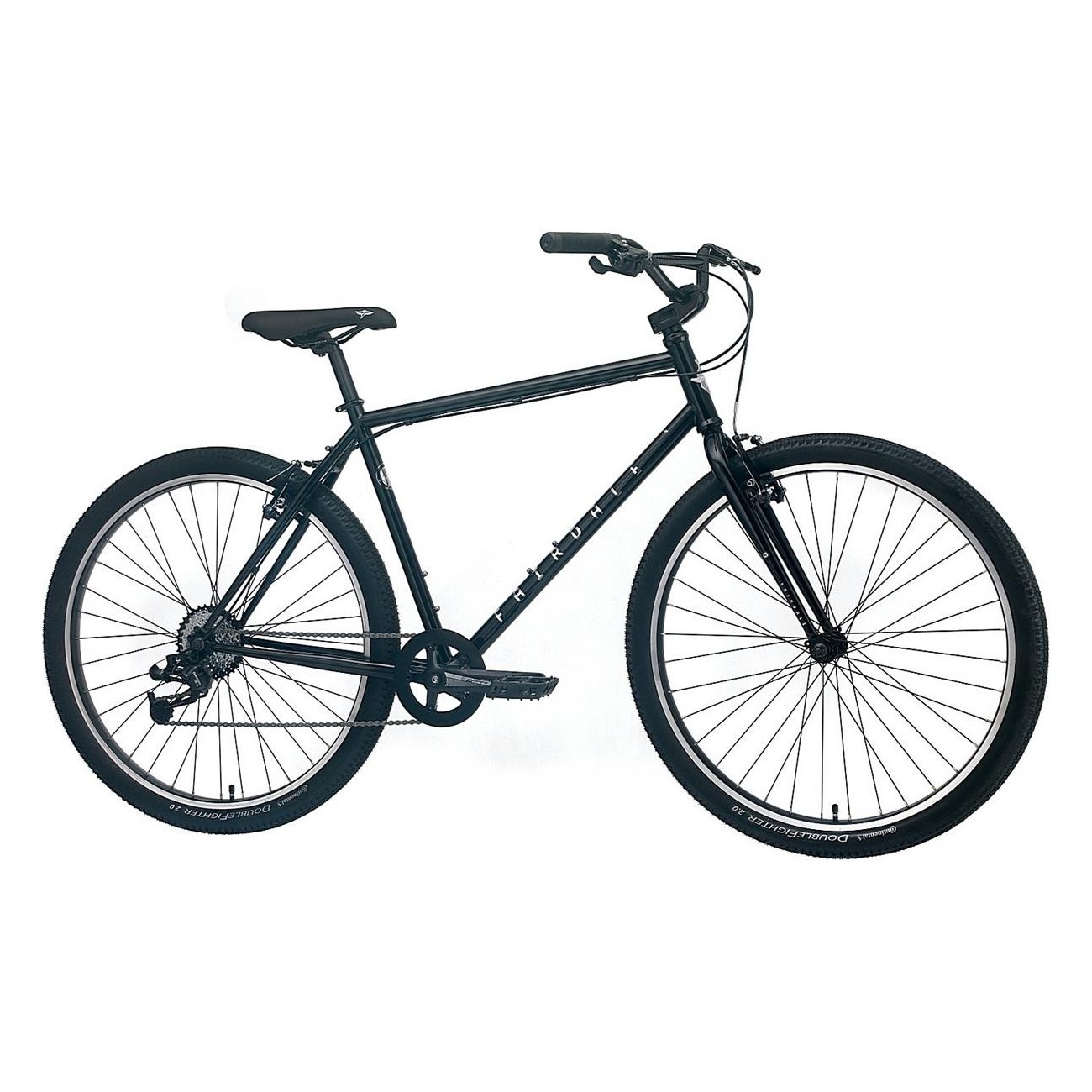 Fairdale Ridgemont S/M Black Bike - Steel 1020, V-Brakes, 8 Speeds - 1