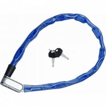 Cadenas de sécurité BONINBIKE 5x800 mm Bleu pour vélo - Fiable et résistant - 1