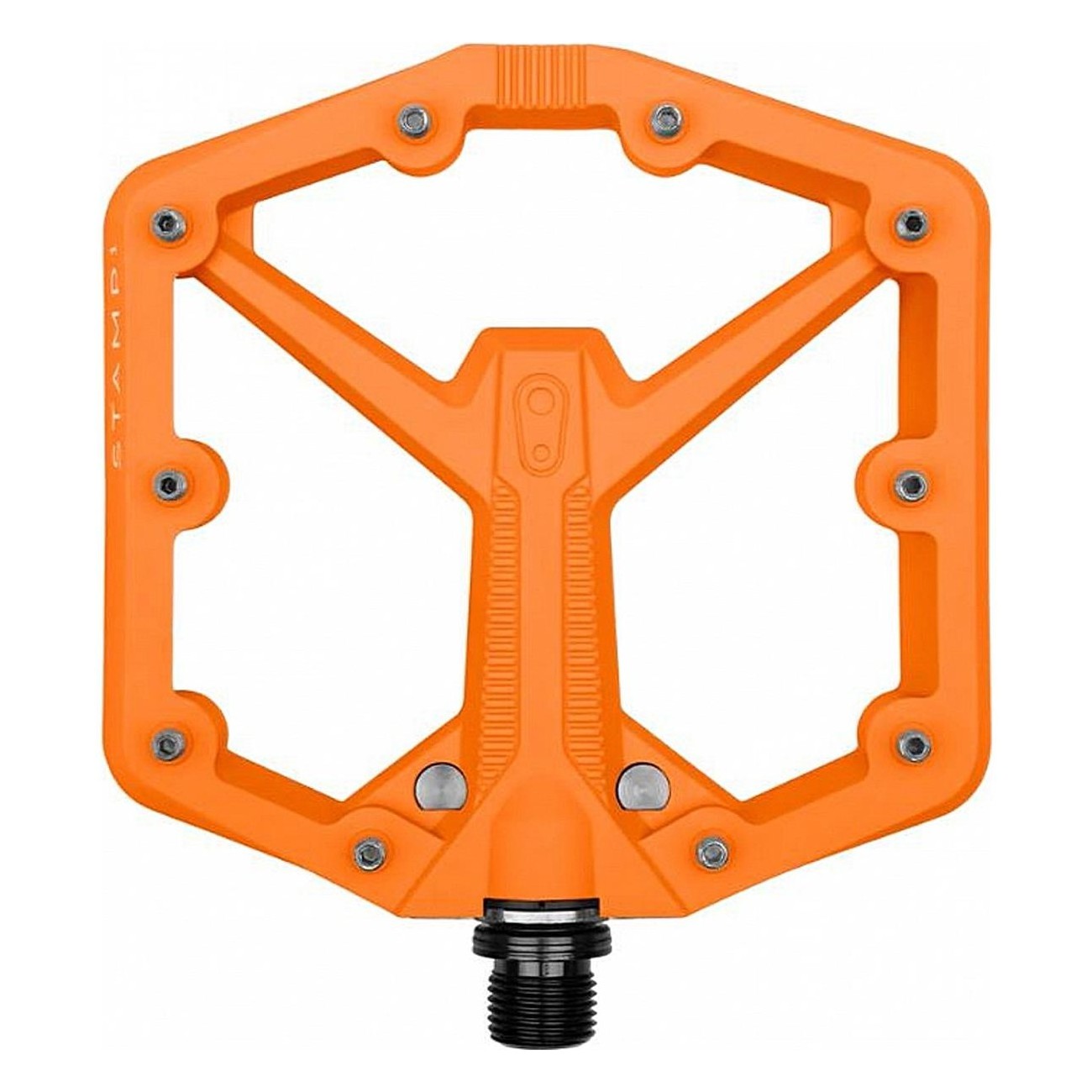 Crankbrothers Stamp 1 Large Gen 2 Flat Pedals Orange for Freeride, Enduro - 1