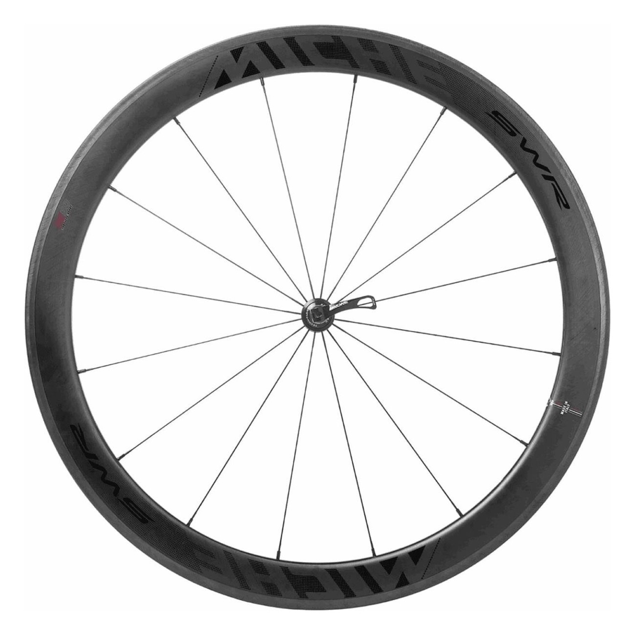 Paire de Roues 28' en Carbone SWR 50/50 pour Vélo de Route, Compatibles Shimano 9/10/11v, Poids 1595g - 1