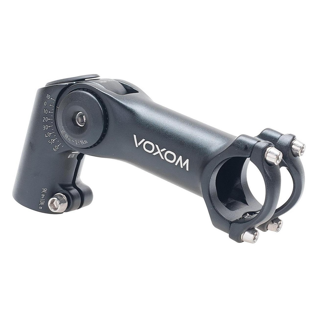 Voxom VB3 120mm Handlebar Stem, Compatible with 31.8mm & 25.4mm, Black - 1