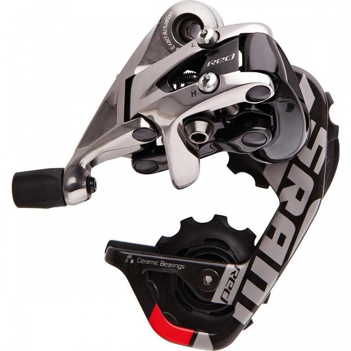 Desviador Trasero SRAM RED Rojo Aero Glide, Jaula Corta, 10 Velocidades, Max 28T - 1