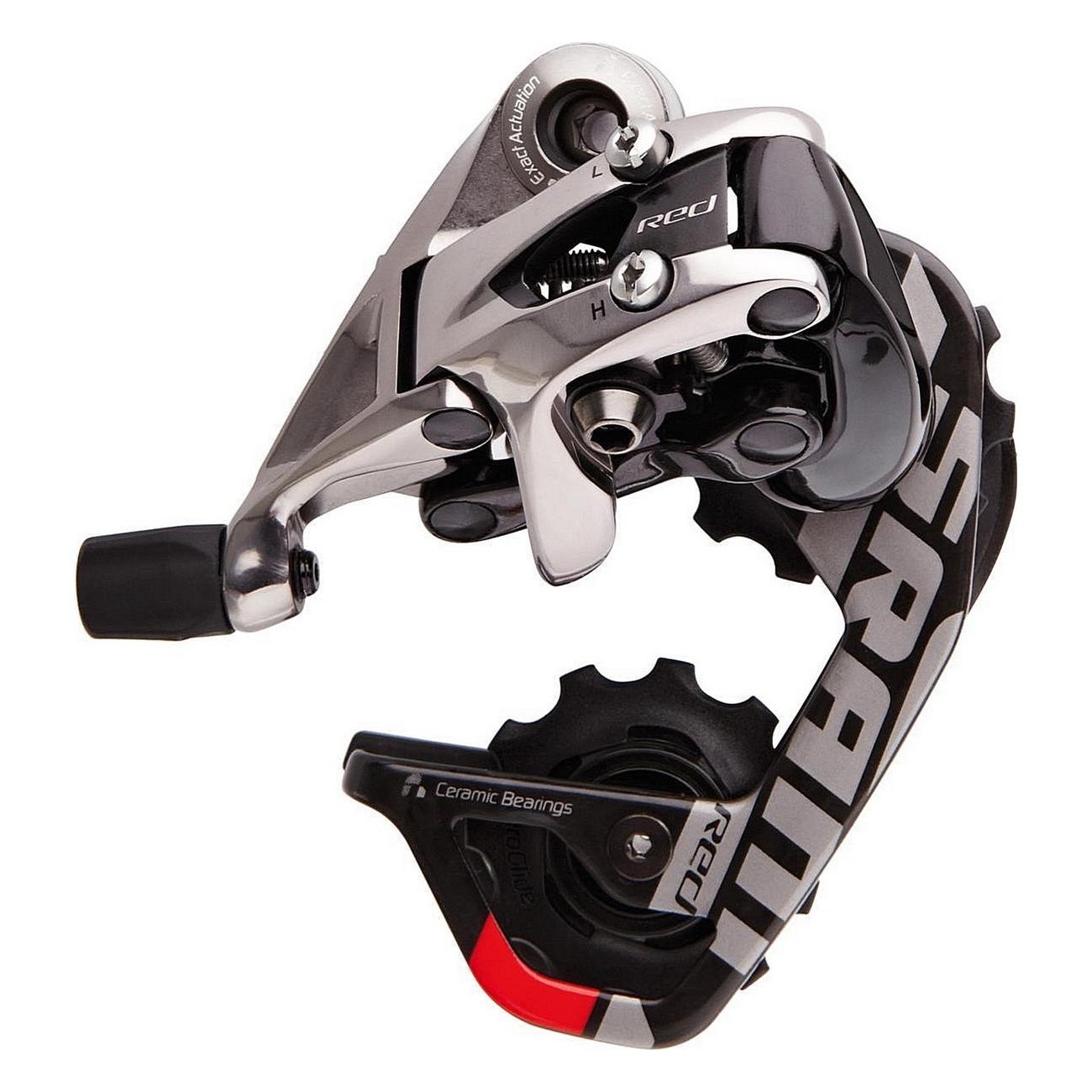 Desviador Trasero SRAM RED Rojo Aero Glide, Jaula Corta, 10 Velocidades, Max 28T - 1