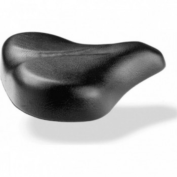 Black Saddle for Exercise Bike in Polyurethane 270x260 mm with Steel Rail - 1