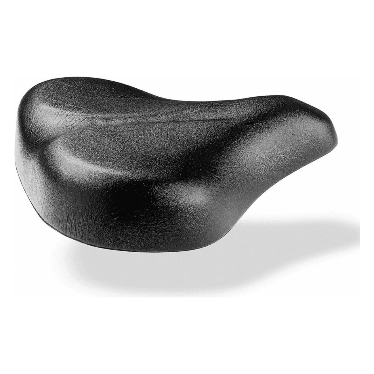 Selle Noire en Polyuréthane 270x260 mm avec Fourchette en Acier - 1