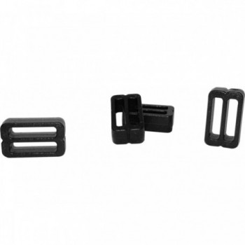 Black Plastic Strap Guides for 23 cm Belts - Pack of 4 Pieces - 1