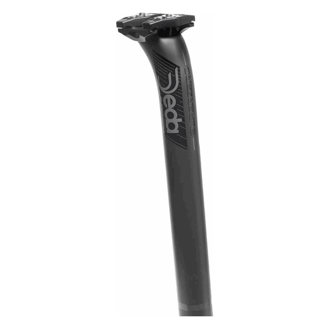 Superzero Carbon Monocoque Seatpost 31.6x350mm, 21mm Offset, Black on Black - 1