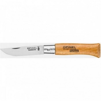 Opinel Viroblock N.4 Taschenmesser aus Kohlenstoffstahl (12 Stück) - Klinge 5 cm, Buchegriff - 1