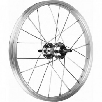 14' Front Wheel in Silver Aluminum with 85mm Hub for Tire - 1