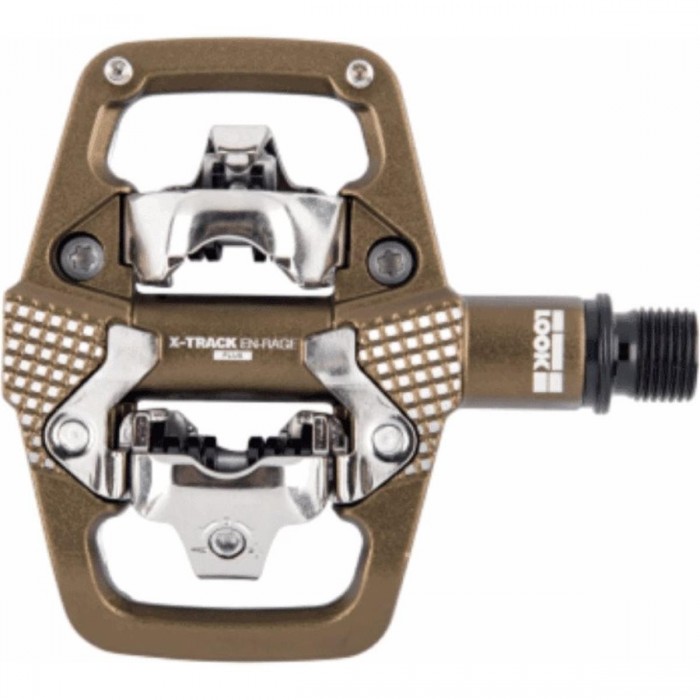 MTB X-Track En-Rage Plus Bronze Clipless SPD Pedals for Enduro - 1