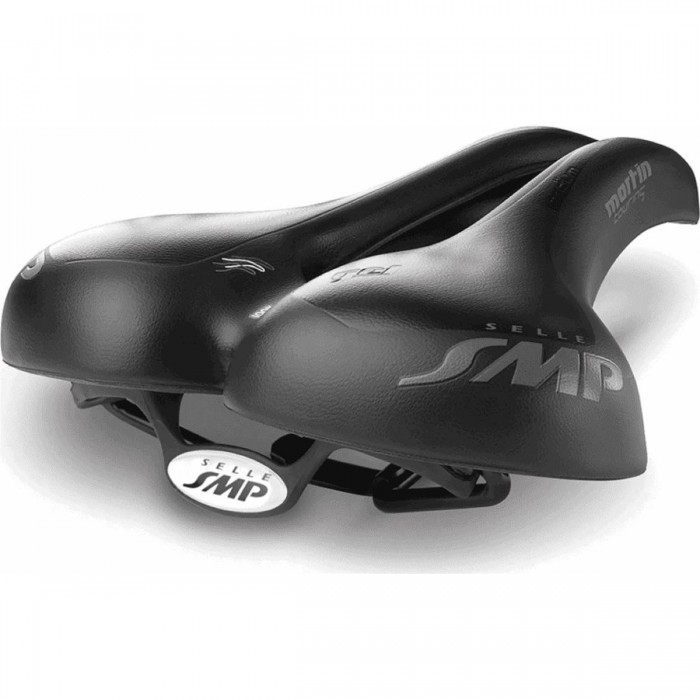 Selle TRK Touring Gel Medium Noire pour Citybike et Électriques - Confort - 1