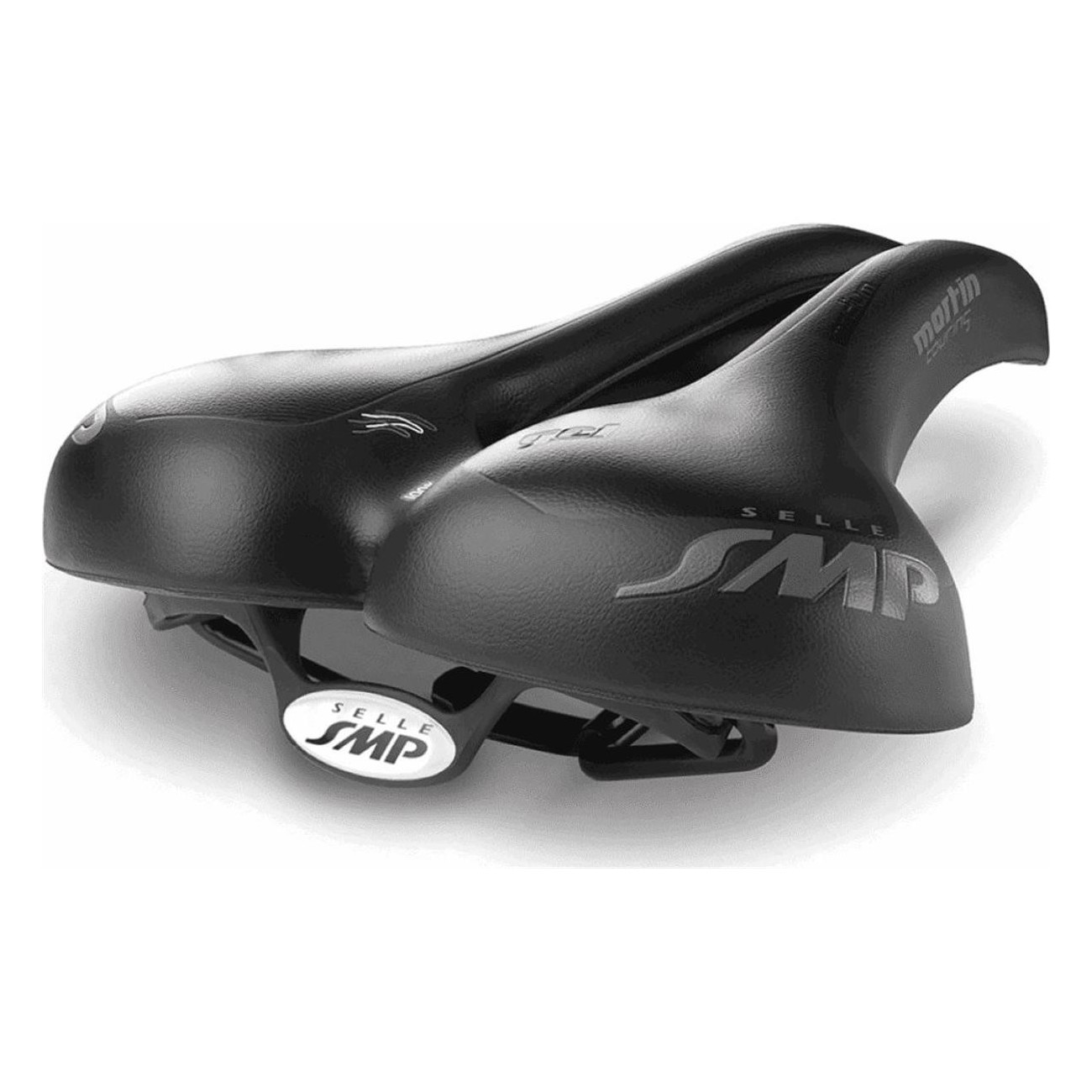 Selle TRK Touring Gel Medium Noire pour Citybike et Électriques - Confort - 1