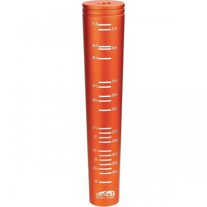 Mesure de Diamètre de Tube de Selle 25-31,8mm Orange - superB Précision - 1