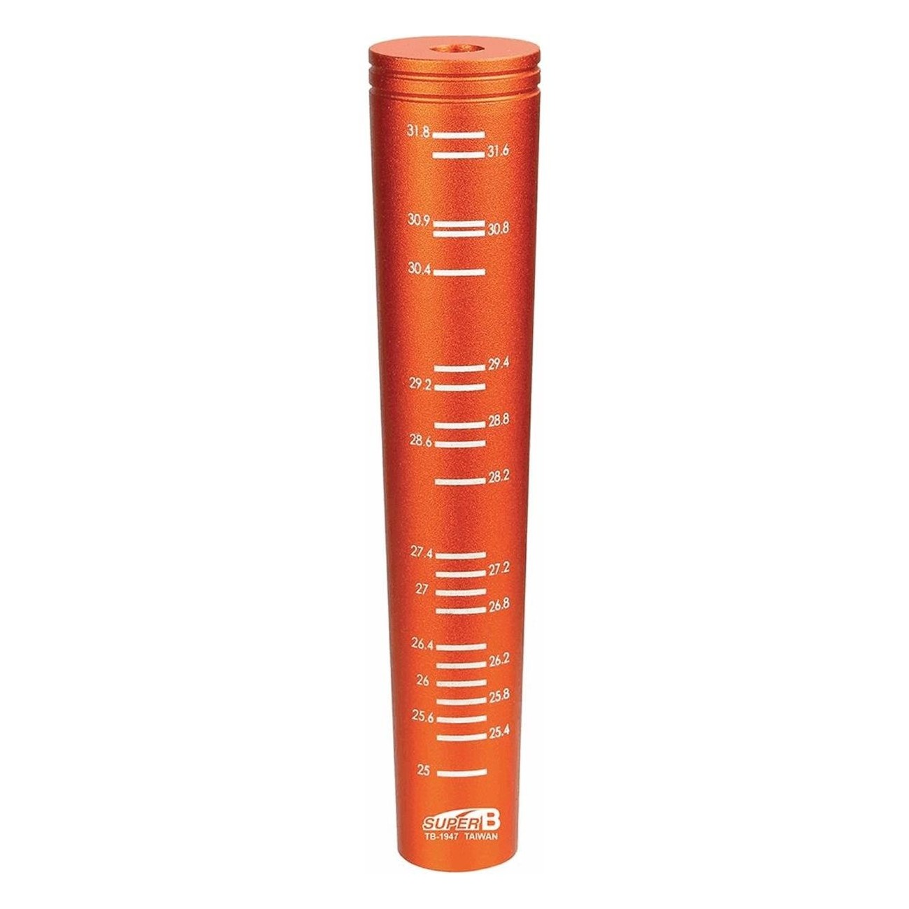 Mesure de Diamètre de Tube de Selle 25-31,8mm Orange - superB Précision - 1