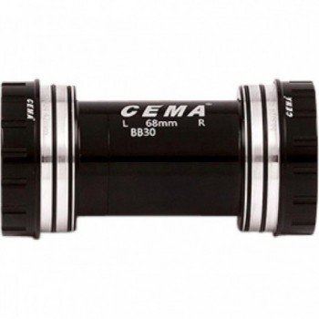 BB30 Interlock Ceramic Bottom Bracket for FSA386/Rotore 30mm, Black - 1