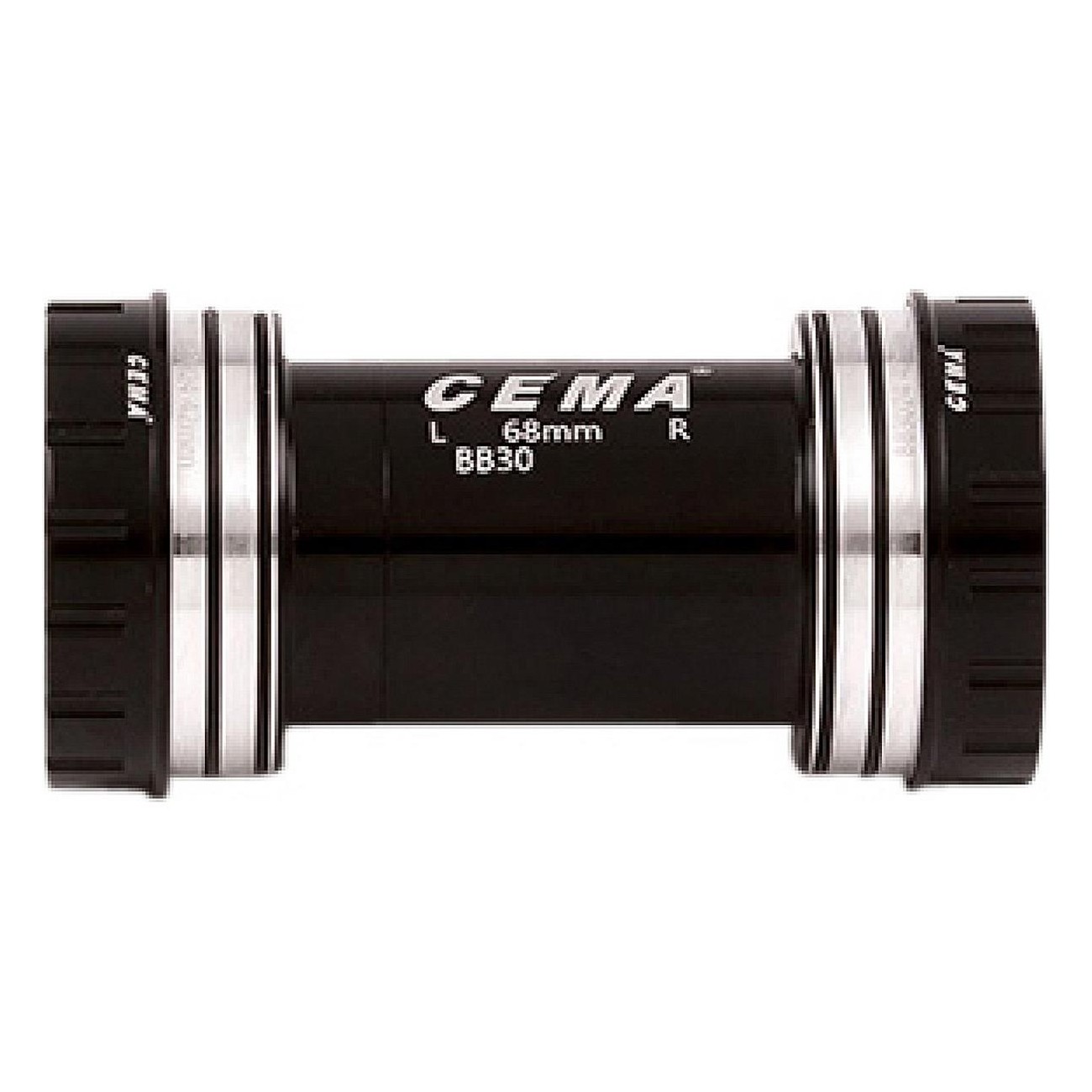 BB30 Interlock Ceramic Bottom Bracket for FSA386/Rotore 30mm, Black - 1