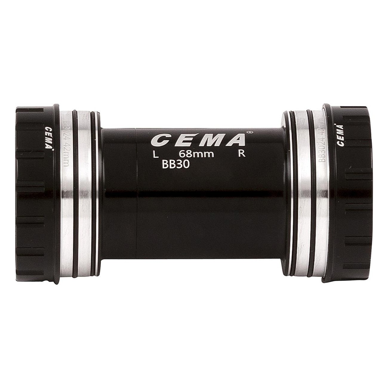 BB30 Interlock Ceramic Bottom Bracket for FSA386/Rotore 30mm, Black - 2