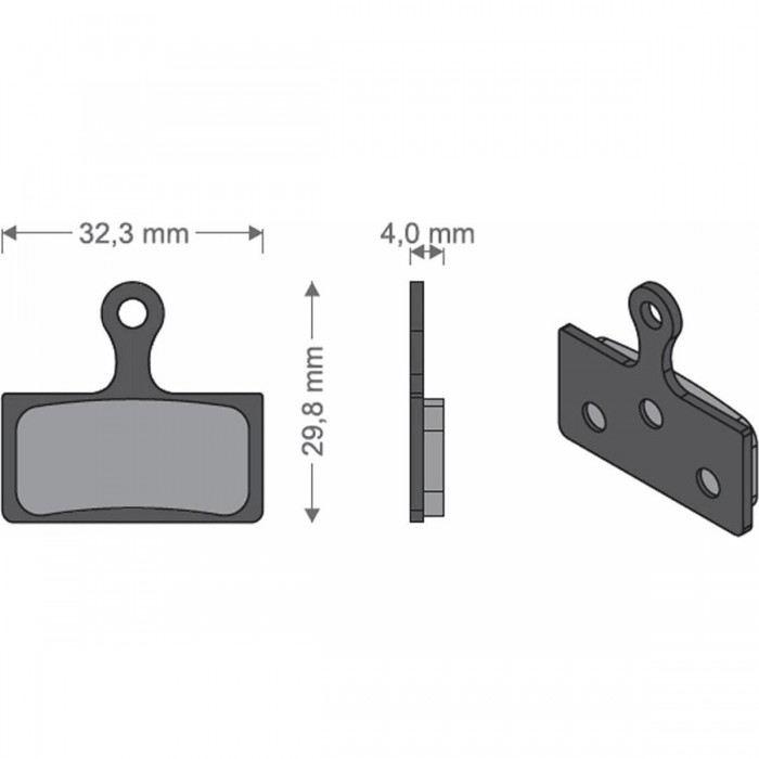 Sinterisierte Bremsbeläge Brenta für Shimano XTR, SLX, Alfine, Deore, FSA K-Force, REVER MCX1 - 1