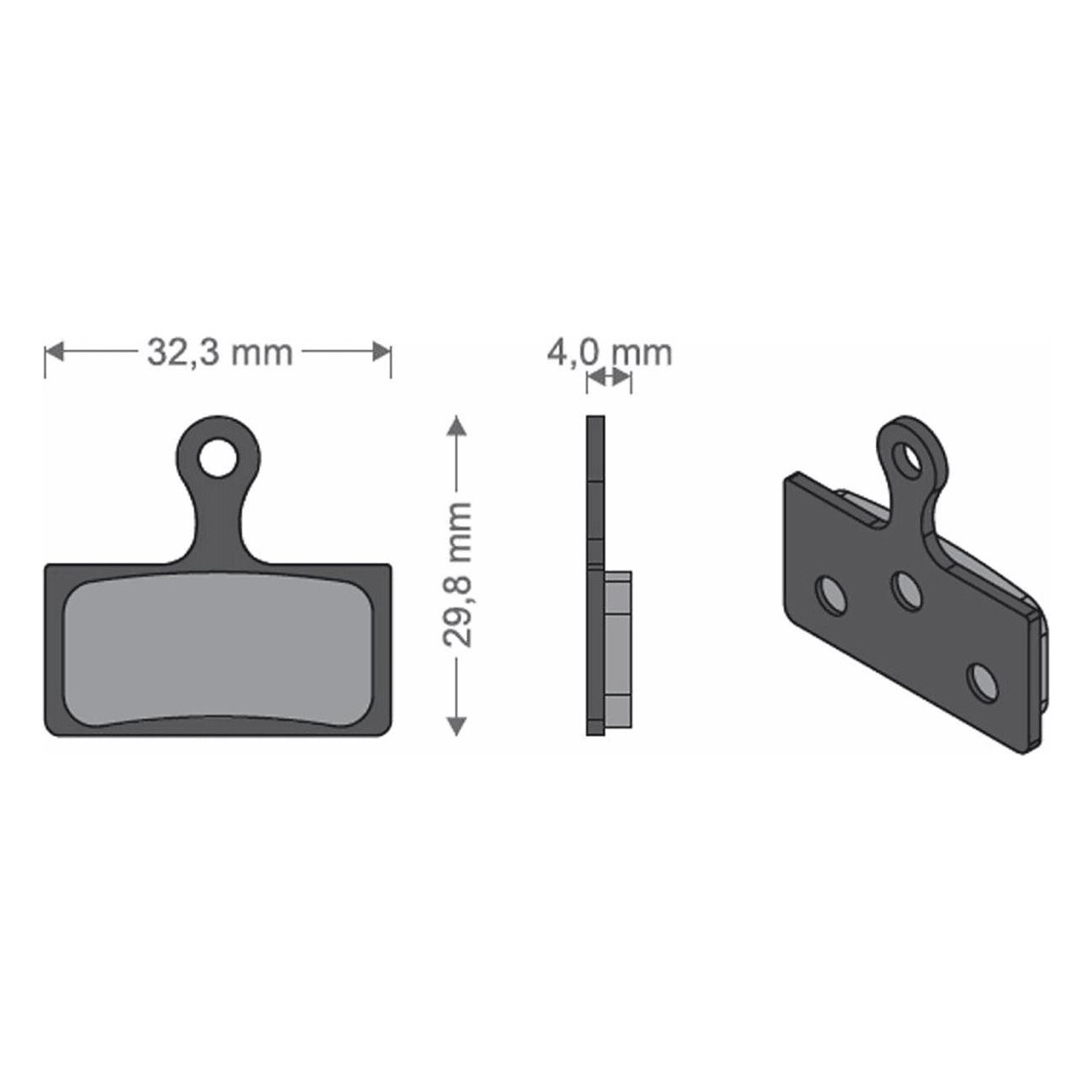 Sinterisierte Bremsbeläge Brenta für Shimano XTR, SLX, Alfine, Deore, FSA K-Force, REVER MCX1 - 1