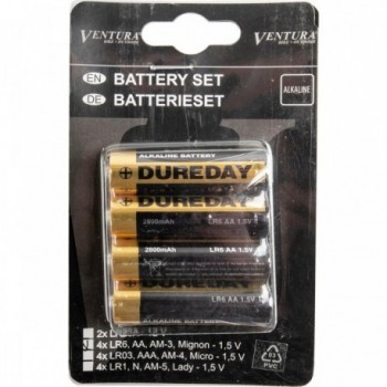 Batterie Alcaline AA 1.5V Ventura-EK - Set da 4 Pezzi - 2 - Batterie - 4015493640325