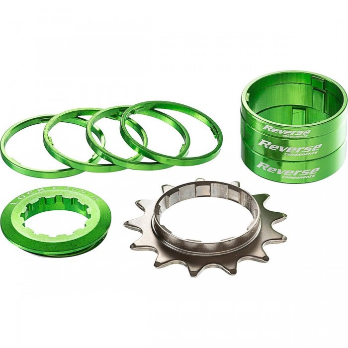 Single Speed Conversion Kit Reverse HG 13T Green - Optimal Transmission for Your Bike - 1