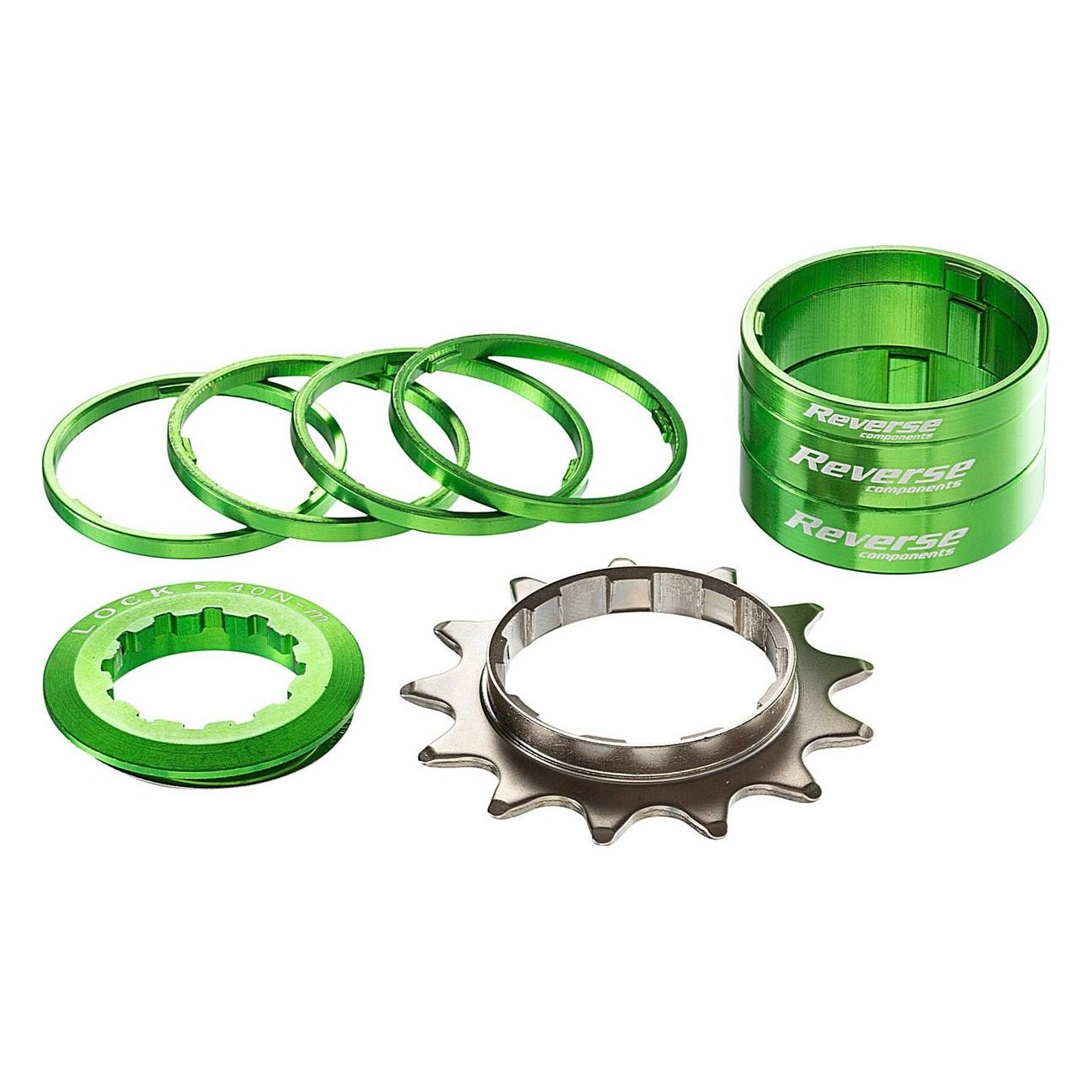 Single Speed Conversion Kit Reverse HG 13T Green - Optimal Transmission for Your Bike - 1