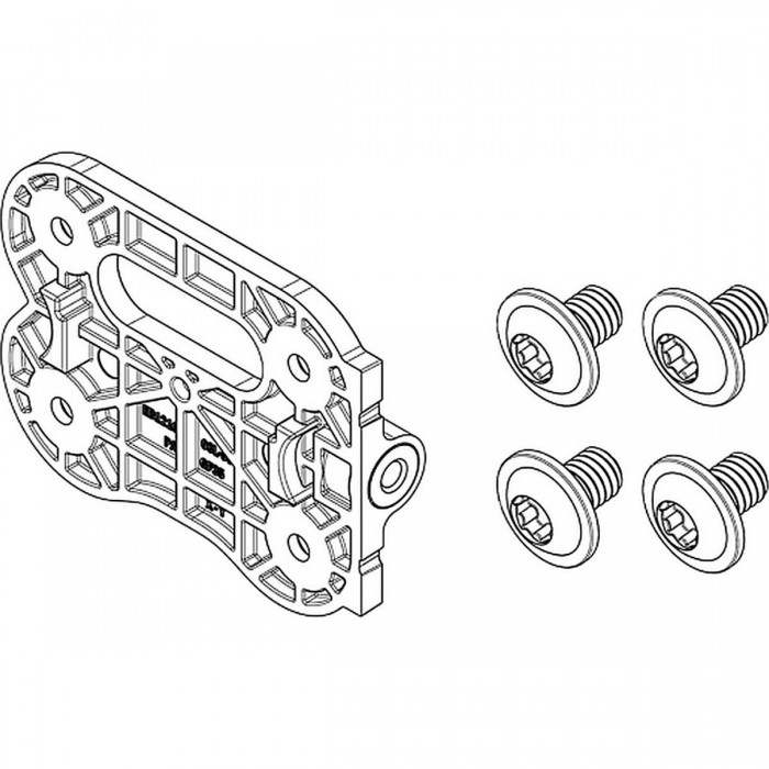 Kit Piastra di Fissaggio Compacttube Verticale per Lato Senza Serratura Fisso (BBP324Y) - 1 - Altro - 4054289010898