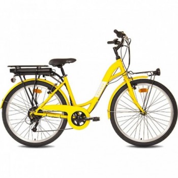 Vélo Électrique Vicolo H26 E-City Jaune, Taille M, Roues 26', Shimano 6V - 1