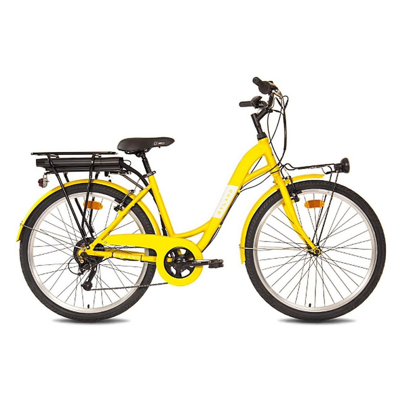 Vélo Électrique Vicolo H26 E-City Jaune, Taille M, Roues 26', Shimano 6V - 1