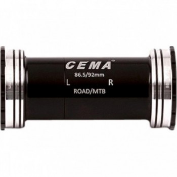 Movimiento Central BB86-BB92 para SRAM GXP, Compatible con Cuadros 86,5/92 mm, Acero Inoxidable, Acabado Negro - 1