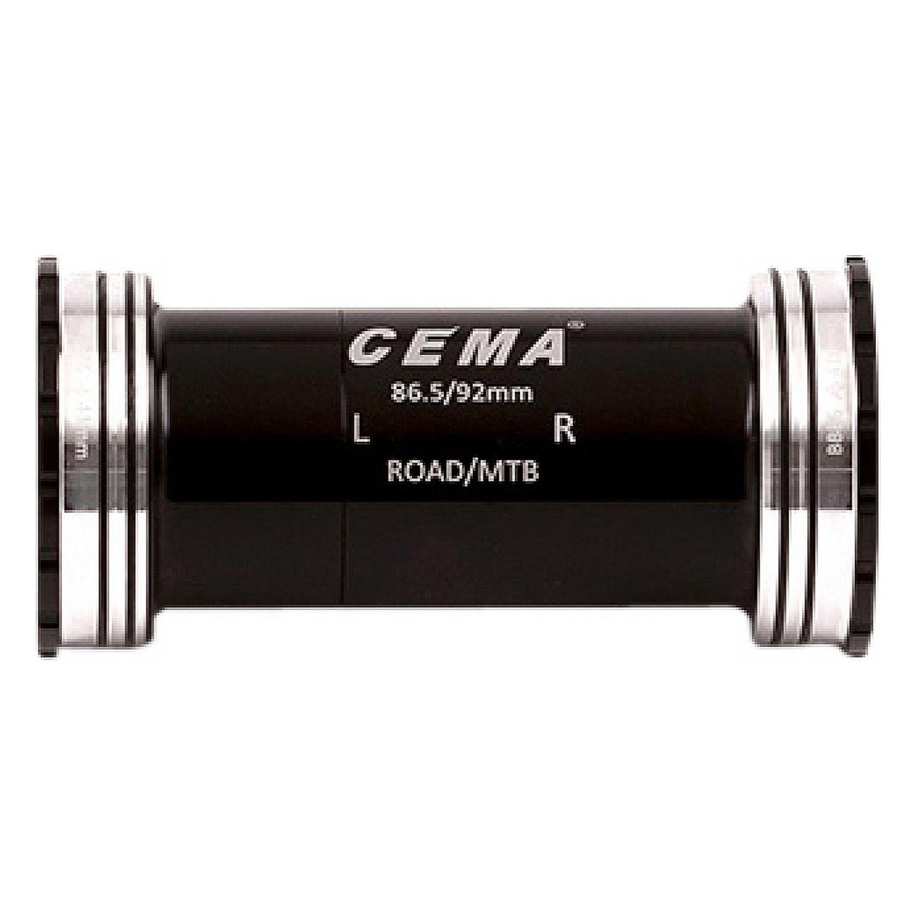 Movimiento Central BB86-BB92 para SRAM GXP, Compatible con Cuadros 86,5/92 mm, Acero Inoxidable, Acabado Negro - 1