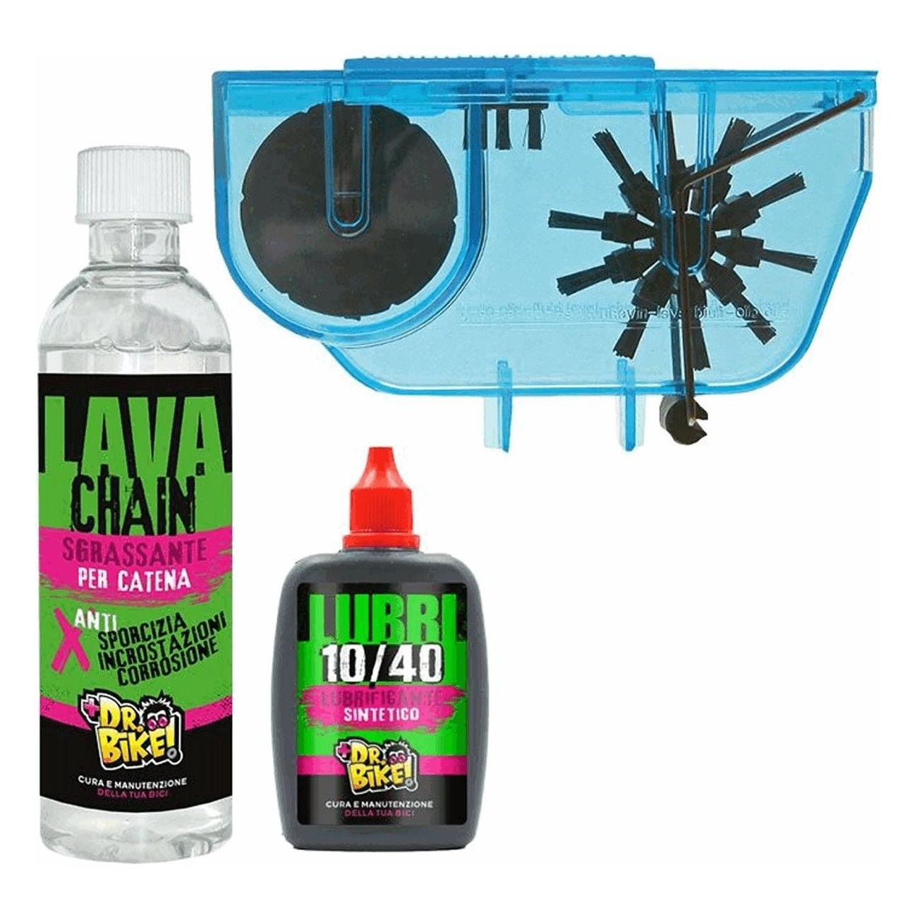 Kit de Mantenimiento de Cadena Dr.bike: Lavacadena y Lubricante para Bicicleta - 1