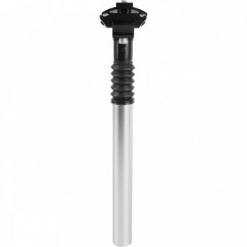 Aluminum Silver Suspension Seatpost 300x27.2mm with Adjustable Preload 40mm - 2